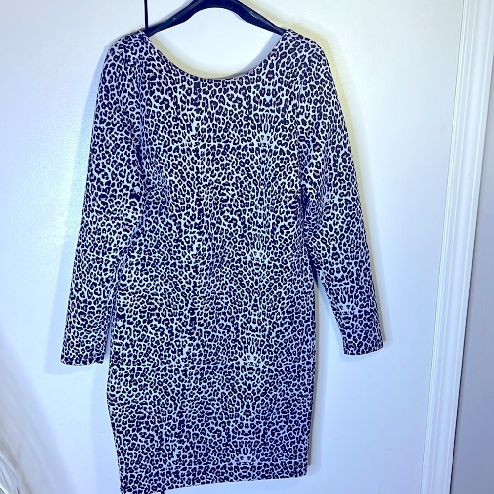 Kardashian kollection leopard dress
